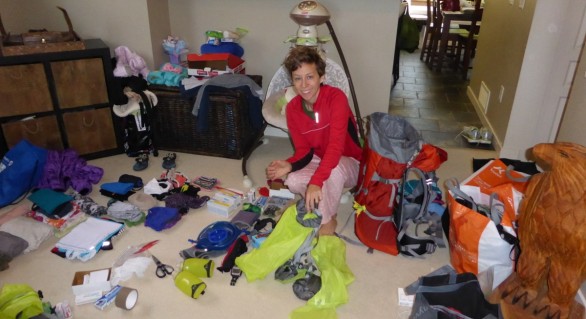 Packing for our RTW adventure