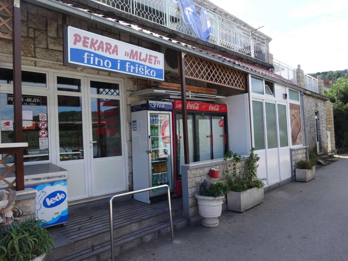The bakery or "pekara" in Polace on Mljet Island